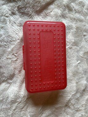 $7 ADD ON Spacemaker Red Storage Pencil Box with 50 Used Crayola Crayons